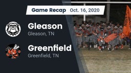 Recap: Gleason  vs. Greenfield  2020