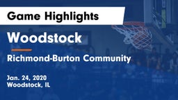 Woodstock  vs Richmond-Burton Community  Game Highlights - Jan. 24, 2020