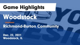 Woodstock  vs Richmond-Burton Community  Game Highlights - Dec. 22, 2021