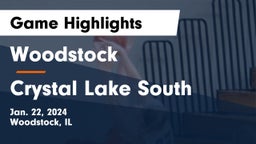 Woodstock  vs Crystal Lake South  Game Highlights - Jan. 22, 2024