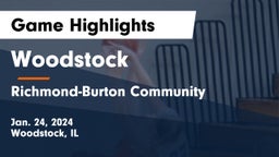 Woodstock  vs Richmond-Burton Community  Game Highlights - Jan. 24, 2024