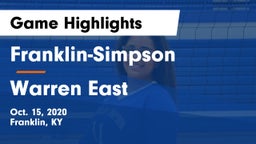 Franklin-Simpson  vs Warren East  Game Highlights - Oct. 15, 2020