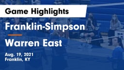 Franklin-Simpson  vs Warren East  Game Highlights - Aug. 19, 2021