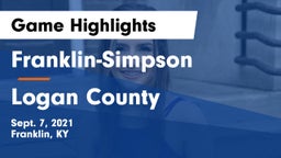 Franklin-Simpson  vs Logan County  Game Highlights - Sept. 7, 2021