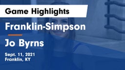 Franklin-Simpson  vs Jo Byrns  Game Highlights - Sept. 11, 2021