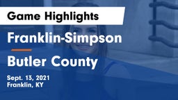 Franklin-Simpson  vs Butler County  Game Highlights - Sept. 13, 2021