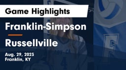 Franklin-Simpson  vs Russellville  Game Highlights - Aug. 29, 2023