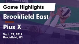Brookfield East  vs Pius X  Game Highlights - Sept. 24, 2019