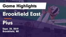 Brookfield East  vs Pius Game Highlights - Sept. 28, 2019