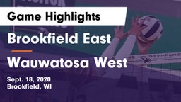 Brookfield East  vs Wauwatosa West  Game Highlights - Sept. 18, 2020
