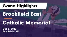 Brookfield East  vs Catholic Memorial Game Highlights - Oct. 2, 2020