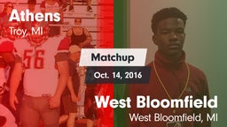 Matchup: Athens vs. West Bloomfield  2016