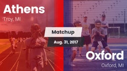 Matchup: Athens vs. Oxford  2017