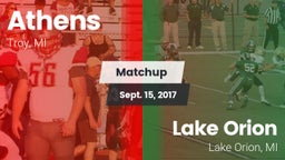 Matchup: Athens vs. Lake Orion  2017