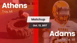Matchup: Athens vs. Adams  2017