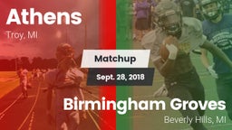 Matchup: Athens vs. Birmingham Groves  2018