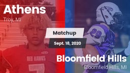 Matchup: Athens vs. Bloomfield Hills  2020