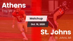 Matchup: Athens vs. St. Johns  2020