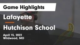 Lafayette  vs Hutchison School Game Highlights - April 15, 2022