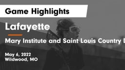 Lafayette  vs Mary Institute and Saint Louis Country Day School Game Highlights - May 6, 2022
