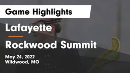 Lafayette  vs Rockwood Summit  Game Highlights - May 24, 2022