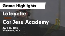 Lafayette  vs Cor Jesu Academy Game Highlights - April 28, 2023