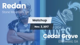 Matchup: Redan vs. Cedar Grove  2017