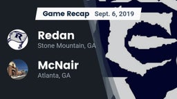 Recap: Redan  vs. McNair  2019