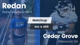Matchup: Redan vs. Cedar Grove  2019