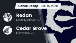 Recap: Redan  vs. Cedar Grove  2020