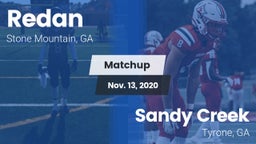 Matchup: Redan vs. Sandy Creek  2020