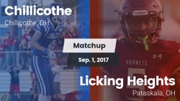 Matchup: Chillicothe vs. Licking Heights  2017