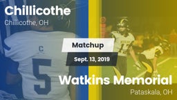 Matchup: Chillicothe vs. Watkins Memorial  2019
