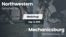 Matchup: Northwestern vs. Mechanicsburg  2016