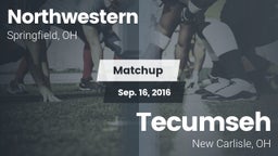 Matchup: Northwestern vs. Tecumseh  2016