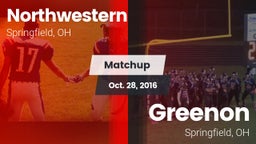 Matchup: Northwestern vs. Greenon  2016