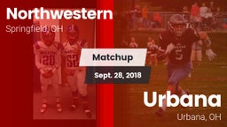 Matchup: Northwestern vs. Urbana  2018