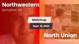 Matchup: Northwestern vs. North Union  2020