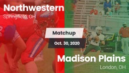 Matchup: Northwestern vs. Madison Plains  2020