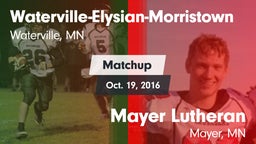 Matchup: Waterville-Elysian-M vs. Mayer Lutheran  2016