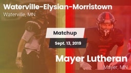 Matchup: Waterville-Elysian-M vs. Mayer Lutheran  2019