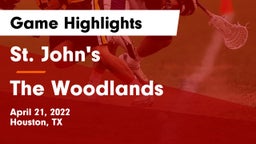 St. John's  vs The Woodlands  Game Highlights - April 21, 2022