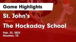 St. John's  vs The Hockaday School Game Highlights - Feb. 22, 2023