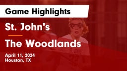 St. John's  vs The Woodlands  Game Highlights - April 11, 2024