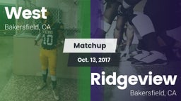 Matchup: West vs. Ridgeview  2017