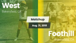 Matchup: West vs. Foothill  2018