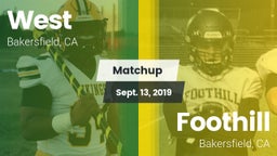Matchup: West vs. Foothill  2019