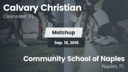 Matchup: Calvary Christian vs. Community School of Naples 2016