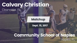 Matchup: Calvary Christian vs. Community School of Naples 2017