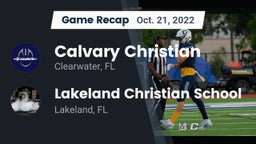 Recap: Calvary Christian  vs. Lakeland Christian School 2022